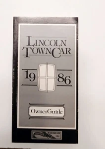 OEM 1986 Lincoln Town Car Used Owners Manual - Silver 1991 Reprint - Bild 1 von 4