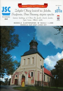 Edificios históricos de la ciudad de Gdansk-Oliwa # tarjeta modelo 1/200 # JSC212 - Imagen 1 de 9