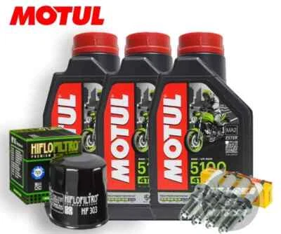 MOTUL NGK HIFLO Tagliando HONDA NT/V/Deauville/650 1998-2005 MOTUL 5100 10W40 + Filtro + candele