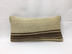 Thorow Cushions,8''x16'' Pillow,Decorative Pillows,Small,Natural Pillows Undyed - Picture 1 of 6