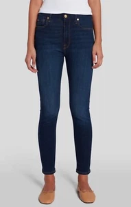 7 For All Mankind ‘the Skinny’ Dark Wash 30” Inseam Size 29 - Picture 1 of 14
