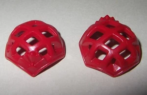 14091, 2x Krone, Haarnetz, Diadem, weinrot - Picture 1 of 1