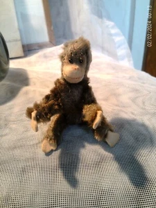 2 Schuco /Steiff Jocko Äffchen Schimpanse 10 cm50 Jahre 1 Scheibengelenke/kein - Bild 1 von 9