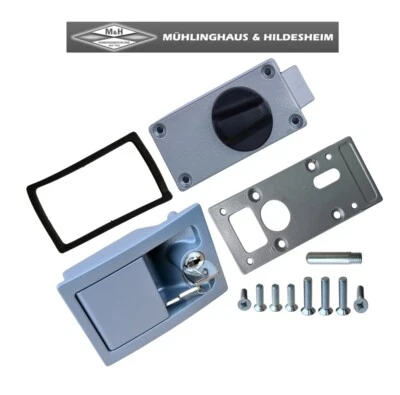 Türschloss Schloss Komplett Vollpoly ALU Pferdeanhänger Böckmann Humbaur Thiel - Bild 1 von 4