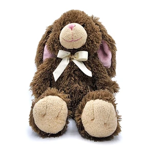 Build A Bear Brown Rabbit Plush Floppy Pink Ears Tan Face Feet Easter Bunny READ - Picture 1 of 7
