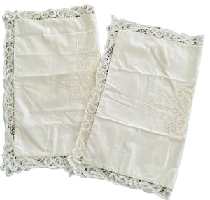 JCPenney Home Collection Battenburg Lace STANDARD Pillow Shams Set of 2 - Picture 1 of 9