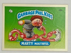 1985 Topps Garbage Pail Kids Sticker - Series 2 - 48b Marty Mouthful -EX+ Glossy - Bild 1 von 2