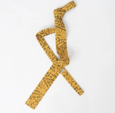 Corbata de cuello de extremo cuadrado delgada de gallo de colección ecuaciones matemáticas tema de ingeniero Foto 1 de 3
