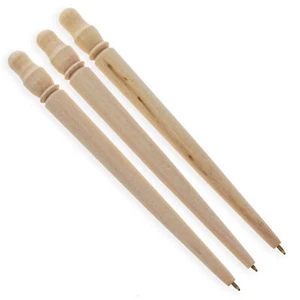 Set 3 penne per bambole giganti in legno non verniciate non finite 6,75 pollici - Foto 1 di 3