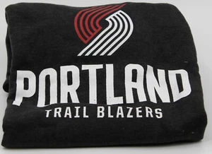 Portland Trail Blazers Long Sleeve Fleece Sweatshirt Charcoal Mens 2X NWT - Picture 1 of 4