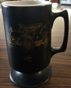 Taza de pedastal negra Cadillac 1903 Buntingware RARA - Imagen 1 de 7