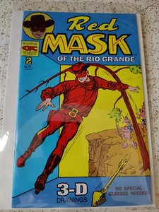 Maschera Rossa Vintage del Rio Grande #2 -Disegni 3D-Di Fumetti Western - Foto 1 di 2