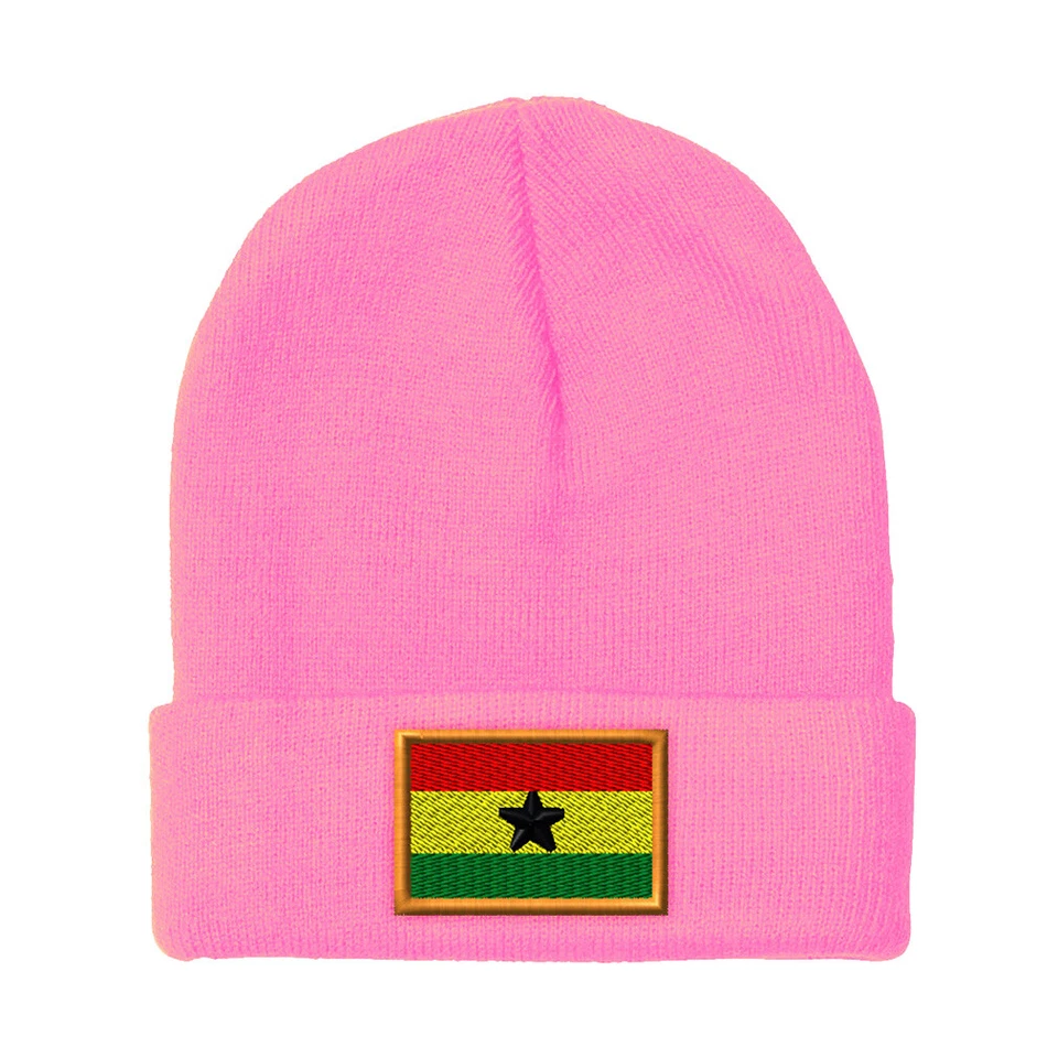 Gorros para Hombre Ghana Bordado África Invierno Sombreros Mujeres Acrílico Calavera Gorra Foto 1 de 1