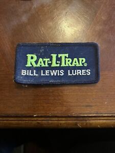 BILL LEWIS LURES RAT-L-TRAP PATCH = VINTAGE FISHING PATCH
