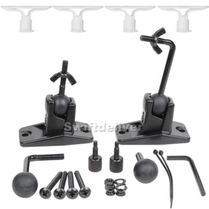 5 Universal Ceiling Wall Speaker Mount Satellite Surround Sound Tilt Bracket Cj5 - Picture 1 of 5
