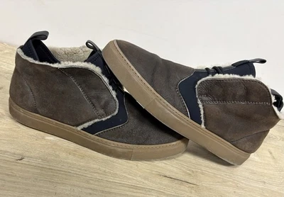 Sapatos confortáveis masculinos Zegna camurça marrom tamanho 10 EUA  - Imagem 1 de 4