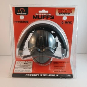 NEW Walker's Electronic Ear Protection Muff, 22 NRR, Black - Picture 1 of 3