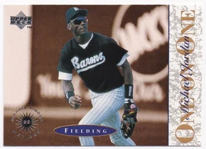 1995 Upper Deck Minor League #2 Michael Jordan One On One Birmingham Barons - Bild 1 von 2