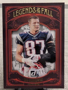 2020 Donruss Legends of the Fall  Rob Gronkowski Patriots - Picture 1 of 2