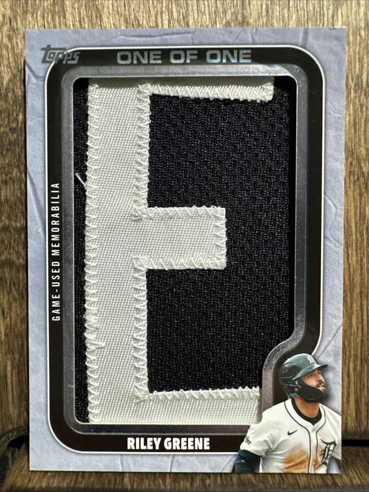 2025 Topps Update Riley Greene #OTN-RG Own the Name Relic One of One 1/1 Tigers - Image 1 of 4