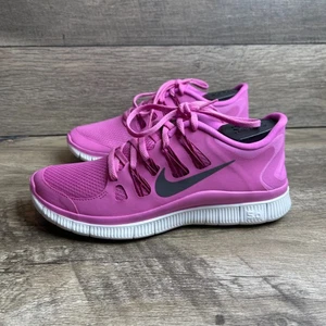 Nike Free 5.0+ 580591-500 Womens 10 Running Shoes Red Violet White Mesh Sneakers - Picture 1 of 10