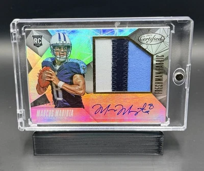 2015 Panini Certified MARCUS MARIOTA RC Patch Auto /199🔥 (3 Color Patch)🔥 - Image 1 of 2