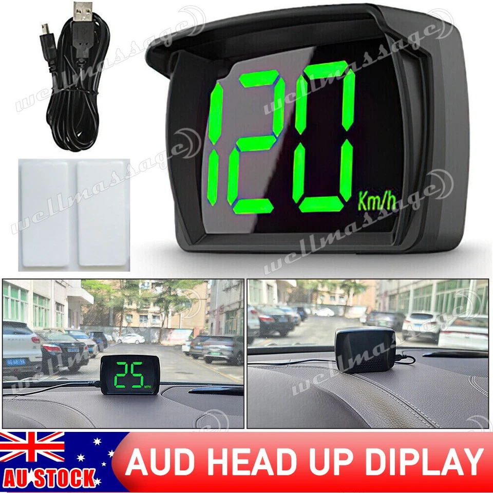 Digital Speedometer Universal GPS Car HUD Head Up Display MP/H Speed Display OZ - image 1 of 4