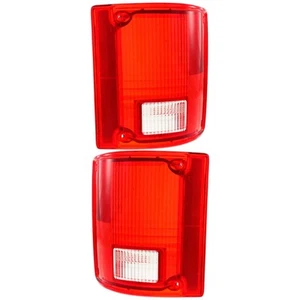 Pair of Tail Light Lens Fits Chevrolet K30 Custom Crew 4.8L 1985 1986 By 5965775 - Picture 1 of 3