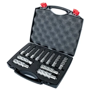 Evolution 12 Stück 2 Zoll Tiefe Ring HSS Mag Bohrer Schneider Set 7/16 bis 1-1/8 Zoll Wi - Bild 1 von 2