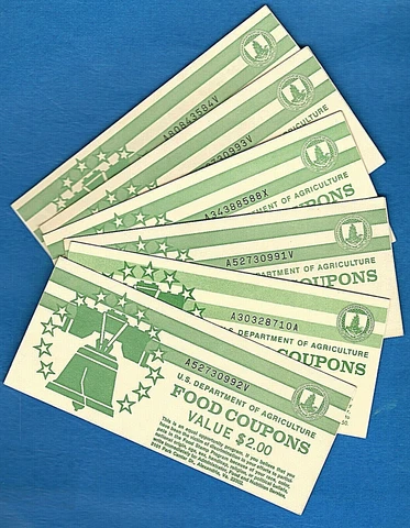 FOOD STAMP COUPON USDA UNC ONE $2.00 ONE FULL BOOK WELFARE. agriculture SCRIP Cover