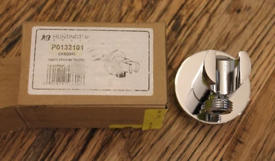 Suporte de chuveiro de mão Huntington latão P0132101 com cotovelo cromado - Imagem 1 de 3