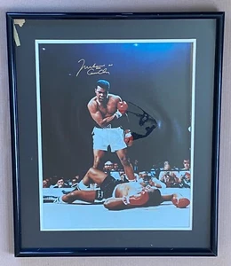 Muhammad Ali alias Cassius Clay raro doble firma autógrafo foto certificado de autenticidad - Imagen 1 de 13