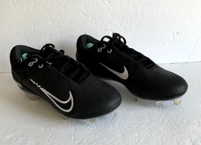 Chuteiras de softbol Nike Hyperdiamond 4 Elite femininas CZ5917-010 metal preto tamanho 7.5 - Imagem 1 de 4