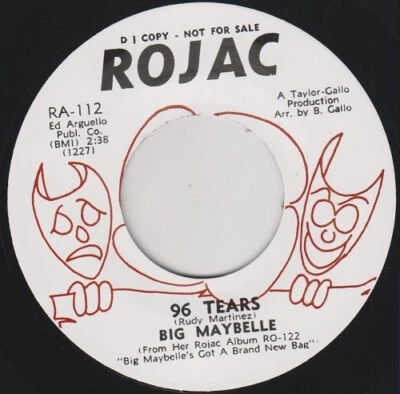 BIG MAYBELLE 96 Tears ROJAC 7" 45 Re. Uptempo Dynamic 1966 Soul R&B HEAR Garage - Image 1 of 4