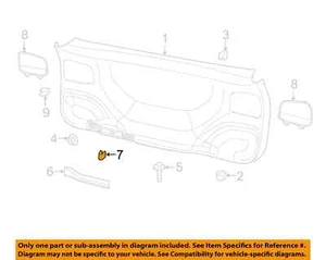 Clips de couvercle inférieur garniture intérieure de porte élévatrice Mopar OEM 2019-23 68325078AA NIP (13 pièces - Photo 1/1