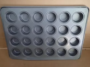 Mini Muffin MSE Heavy Duty Pan 24 Openings 15x 10 Non-Stick Cupcake Cookies - Picture 1 of 4
