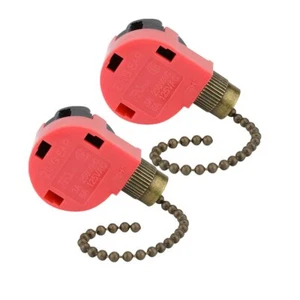 Ze268s1 Ceiling Fan Switch Zing Ear 3 Speed 4 Wire Pull Chain Switch Control Rep - Picture 1 of 7