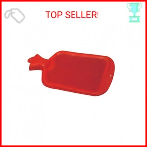 Classic Red Rubber Hot Water Bottle, Hot Compress, Pain Relief from Headaches, C - Picture 1 of 2