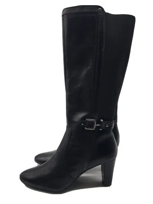 Botas de Vestir ANN KLEIN Iflex 1541 Western AKGAELYN Cuero Negro Talla Superior 9.5M Foto 1 de 4