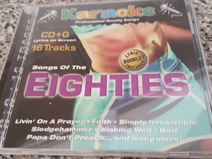 KARAOKE BAY SONGS OF THE EIGHTIES cd+G Lyrics on Screen 16 TRKS-CD-MMI Sterling - Picture 1 of 4