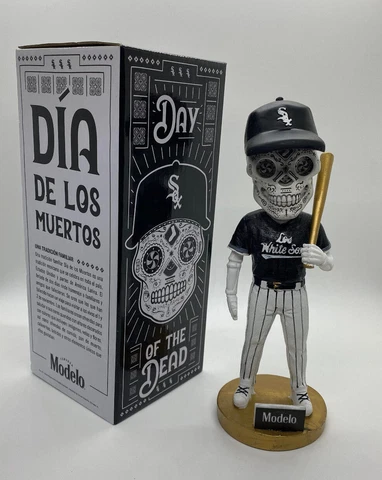Chicago White Sox Day Of The Dead Sugar Skull Bobblehead Modelo SGA Fast Ship Cover