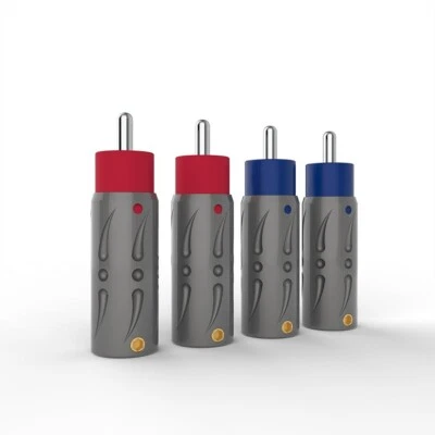 Viborg Pure Copper Silver Plate non-magnetic Hifi Audio Cable RCA Plug Connector - Image 1 of 4