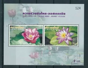 Thailand 2002 Australia Joint Issue Flowers Flora Minisheet MNH - Picture 1 of 2