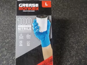 Latexfreie fettfreie Affe Einweg Nitril Allzweckhandschuhe 100er Pack - XL - Bild 1 von 2