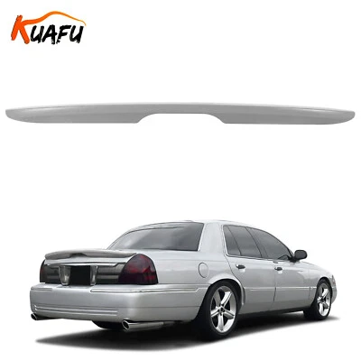 For 1998-2008 Ford Crown Victoria Gray Rear Trunk Spoiler Wing Lip Painted Foto 1 de 4