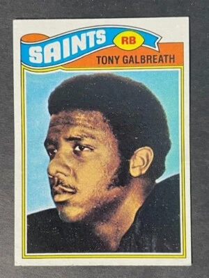 VINTAGE 1977  Topps  football TONY GALBREATH # 257 -▶ROOKIE CARD◀- NM - Image 1 of 2