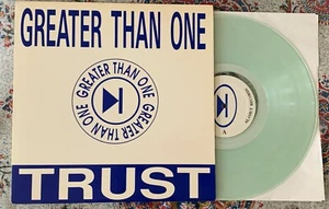 GREATER THAN ONE 12" Trust WE NEVER SLEEP ALAMUT Clear Green Color Vinyl (LP) - Picture 1 of 5