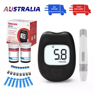 Blood Glucose Monitor Diabetes Testing Kit Blood Sugar Meter with 50 Test Strips - Picture 1 of 22