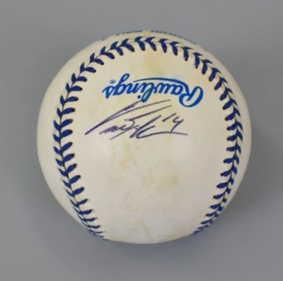 Béisbol conmemorativo firmado por Curtis Granderson Joe DiMaggio Foto 1 de 4