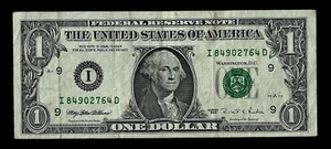 U.S.A( 1 )BANK NOTE FEDERAL RESERVE MINNESOTA 1 DOLLAR 1995 VERY FINE PLUS - Picture 1 of 2